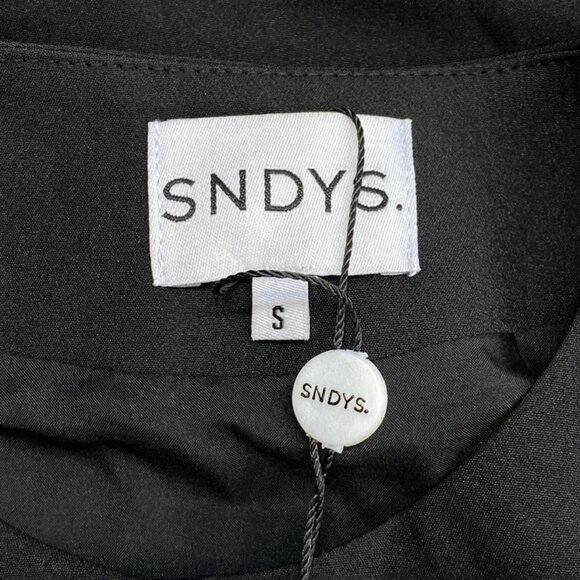 SNDYS Women's Black A-Line Mini Dress Size S | New with Tags - Picture 4 of 11